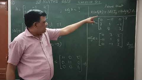 Class 12 rbse solutions maths exercise 5.1 Question 2 / Inverse of a Matrix and Linear Equations