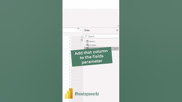 Totals Option for Fields Parameters in Power BI #powerbi #short