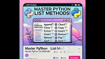 Python Lists Masterclass: All List Methods Explained with Examples! 🚀