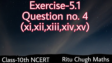 Class-10th maths ncert |Chapter-5|Arithmetic Progression | Ex. 5.1 | Ques no. 4 (11 to 15 part)