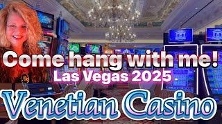 Venetian Las Vegas Casino tour and slot machines