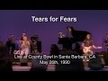 Tears for Fears at Santa Barbara County Bowl 1990