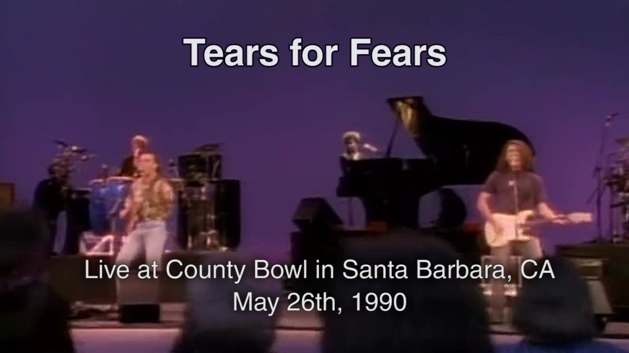⁣Tears for Fears at Santa Barbara County Bowl 1990