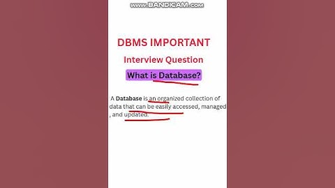What is database #database #interview #dbms #sql #interviewquestions #sqlforbeginners