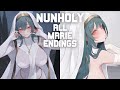 ⛪Cute Nuns Fight Unholy Beasts⛪ NUNHOLY | MARIE HUMAN &amp; VAMPIRE Final BOSSFIGHTS and ENDINGS