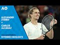 Alexander Zverev v Carlos Alcaraz Extended Highlights | Australian Open 2024 Quarterfinal image