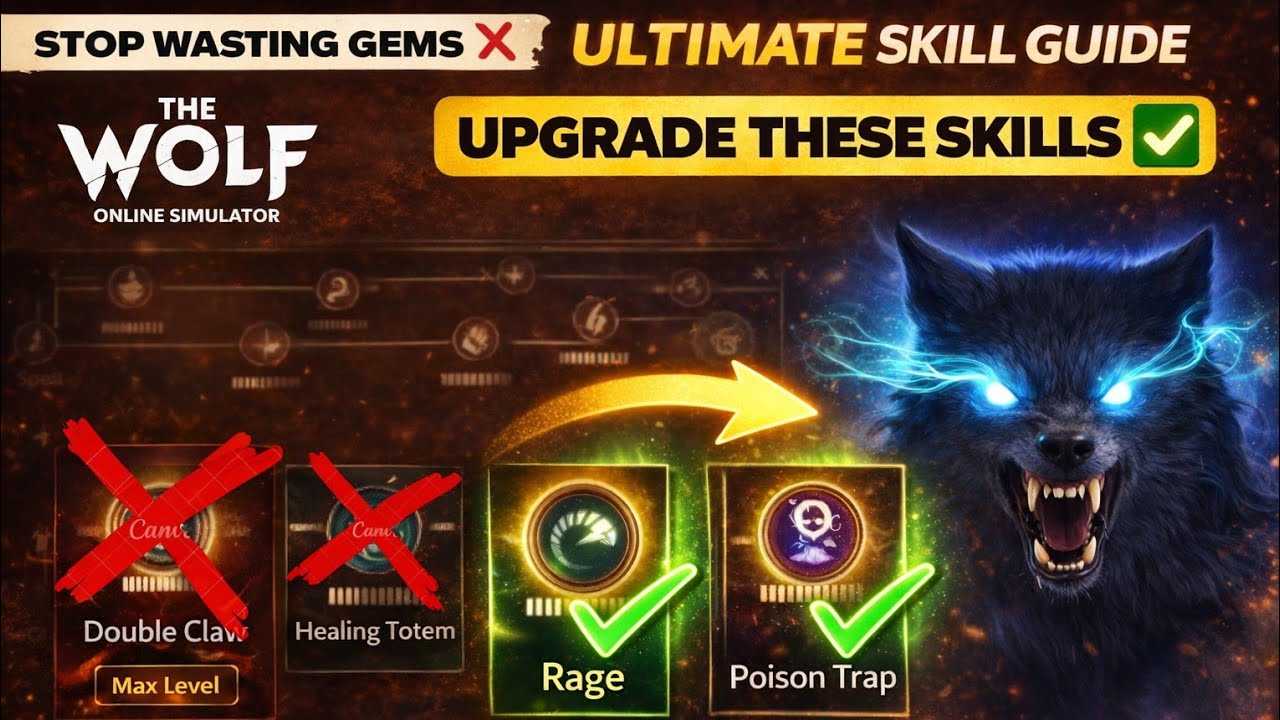 STOP Wasting Gems on These Useless Skills || The Wolf