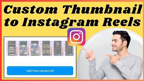 How to add custom thumbnail on instagram reels l How to add gallery thumbnail on instagram reels