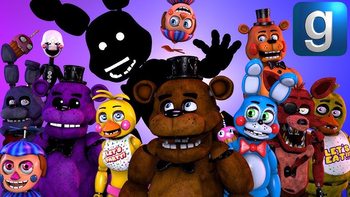 Gmod FNAF  Freddy And His Pals Meet Shadow Freddy And Shadow Bonnie 