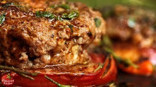 Stuffed Hamburger Patty Recipe - Forest Cooking
