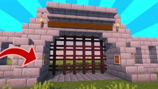 cara membuat pintu castle otomatis full redstone - tutorial minecraft indonesia
