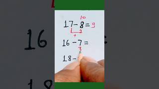 This isn’t just subtraction... it’s a math trick! 😏🧠💥#MathHack #QuickCalculation #BrainGame