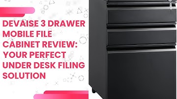 DEVAISE 3 Drawer Mobile File Cabinet Review: Your Perfect Under Desk Filing Solution
