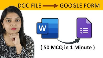 Word to Google Form |  How to convert word to google form | Google Form kaise banaye