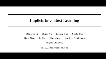 [QA] Implicit In-context Learning