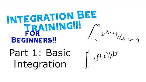 Integration Bee Training for Beginners [Part 1 - Basics]