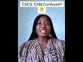 Confused about CSCS and CHN?  I'll clear this up in minutes.  #coachbenita