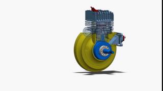 Solidworks - Two Stroke Engine movement