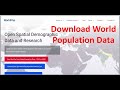 How to Download World Population Data For Free
