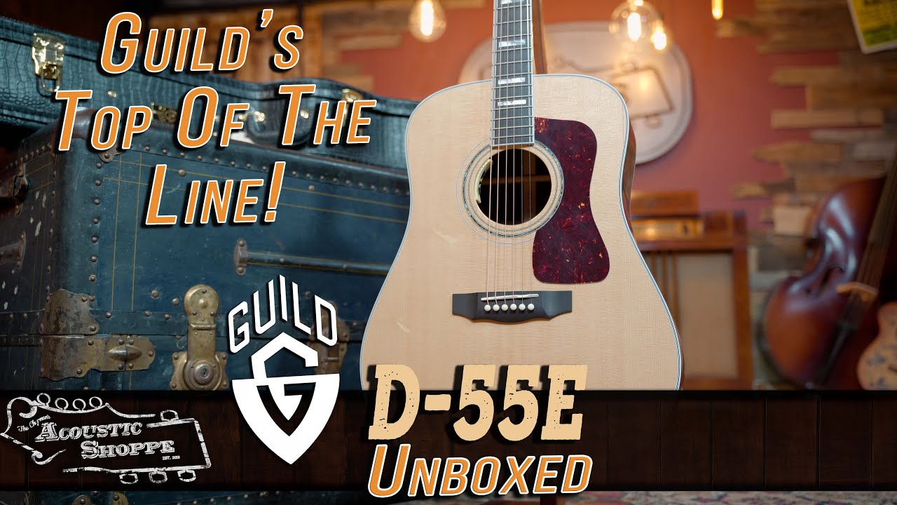 GUILD D-55 2014年製 FISHMANピックアップ ハードケース付き Amazon.co.jp: GUILD USA製 アコースティックギター ドレッド