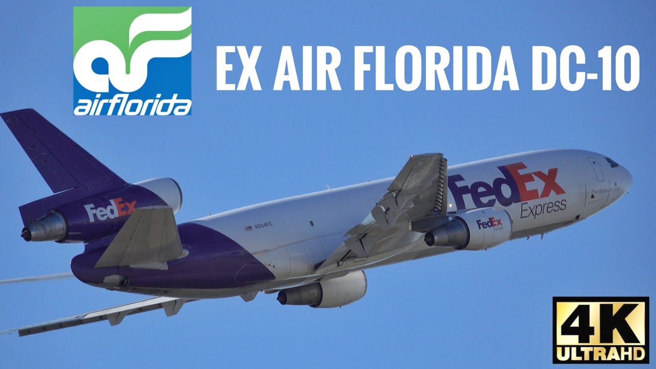 EX Air Florida DC-10 FedEx 42 Year Old Cargo Aircraft N304FE
