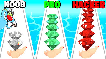 NOOB vs PRO vs HACKER | In Gem Stack | With Oggy And Jack | Rock Indian Gamer |