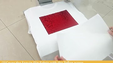 TransOurDream Sublimation Flip Sequin Fabric (Red, 8.5×11")  Operation Video