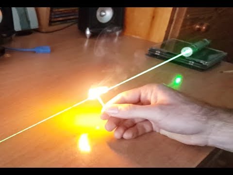 How To Focus Laser Pointer To Burn / Green And Red / With ZEUS LASERS