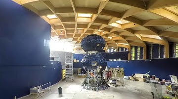 Timelapse of Infinity Blue sculpture creation | The Eden Project