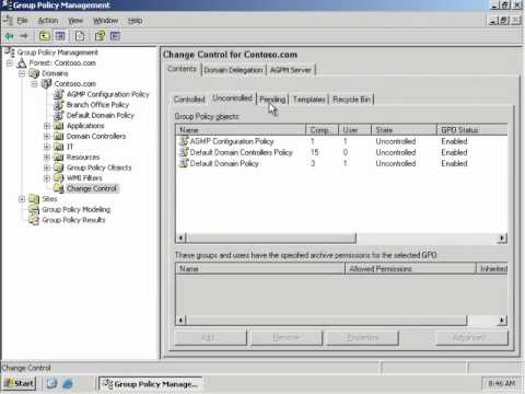 Controlling Group Policy Using AGPM.wmv