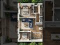 3D Floor Plan Animation | Modern 3 Bedroom House Design ✨