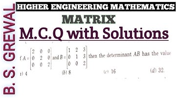 B.S.GREWAL/HIGHER ENGINEERING MATHEMATICS/MCQ