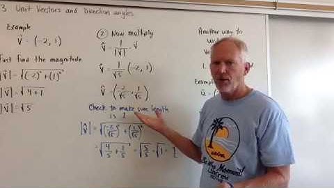 Direction Angles & Unit Vectors
