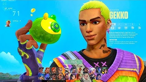 Gekko Agent Select Animation In Valorant