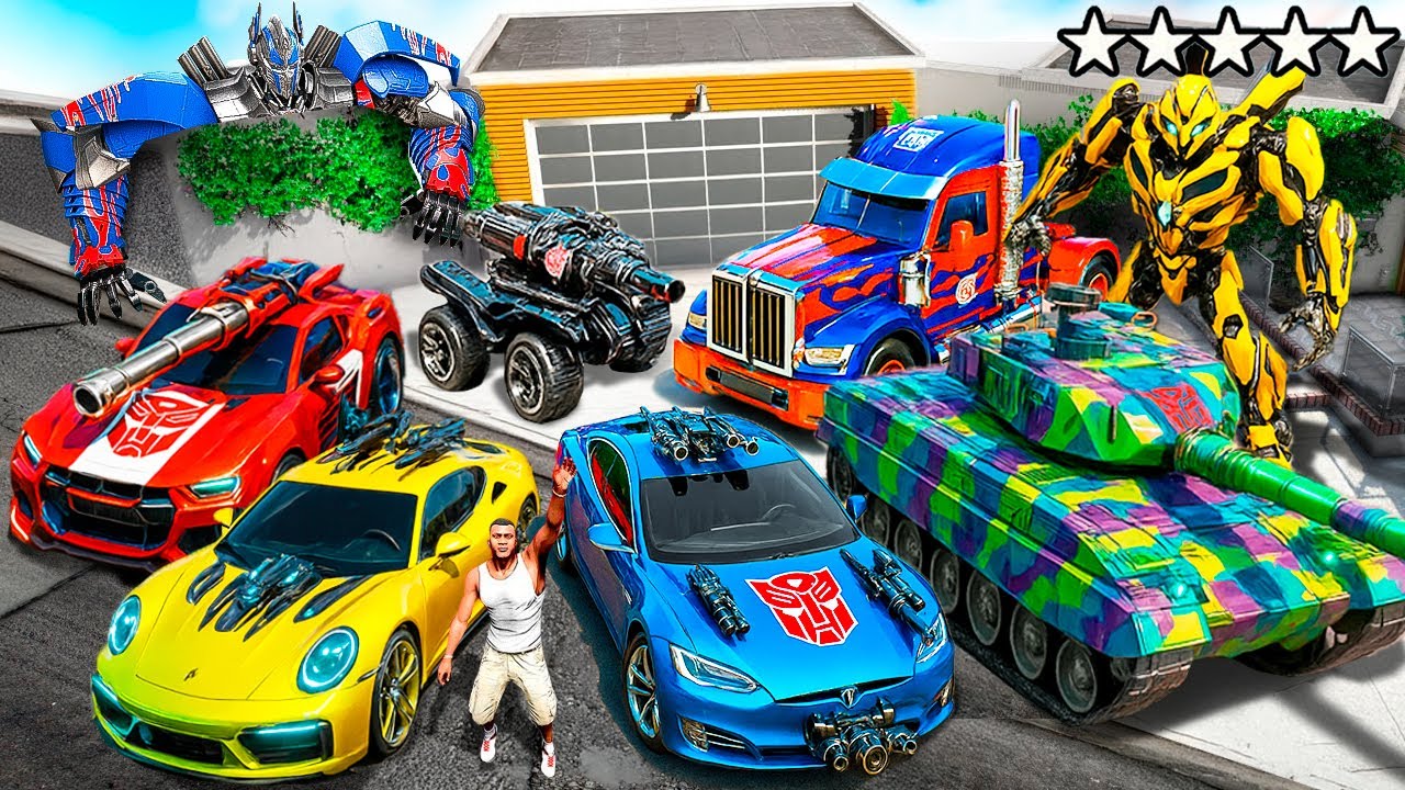 СОБРАЛ КОЛЛЕКЦИЮ ТРАНСФОРМЕРОВ В ГТА 5! РЕАЛЬНАЯ ЖИЗНЬ ВОРОВ ОБЗОР МОДА GTA 5 ОНЛАЙН МОД