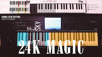 24K Magic by Bruno Mars -  Keyboard Tutorial / Deconstruction