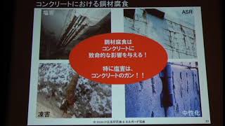 講演「電気化学的防食技術と健康寿命」コンクリート構造物の補修・補強に関するフォーラム2018 大阪フォーラム