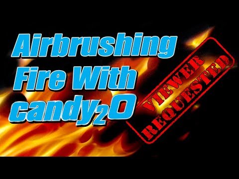 Airbrush Tutorial: Realistic Fire with Candy2o