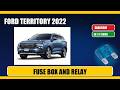 ford territory (2022) Fuse Box Location, Diagram and Relays