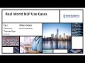 Real World NLP Use Cases
