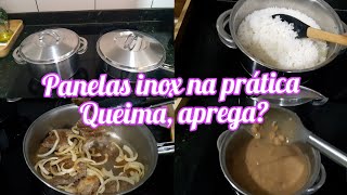 COZINHANDO NAS PANELAS INOX | MUITAS DICAS DE USO #panelasinox #tramontinasolar #panelasinoxsolar