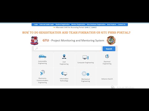 How To Do Registration And Team Formation On GTU PMMS Portal?