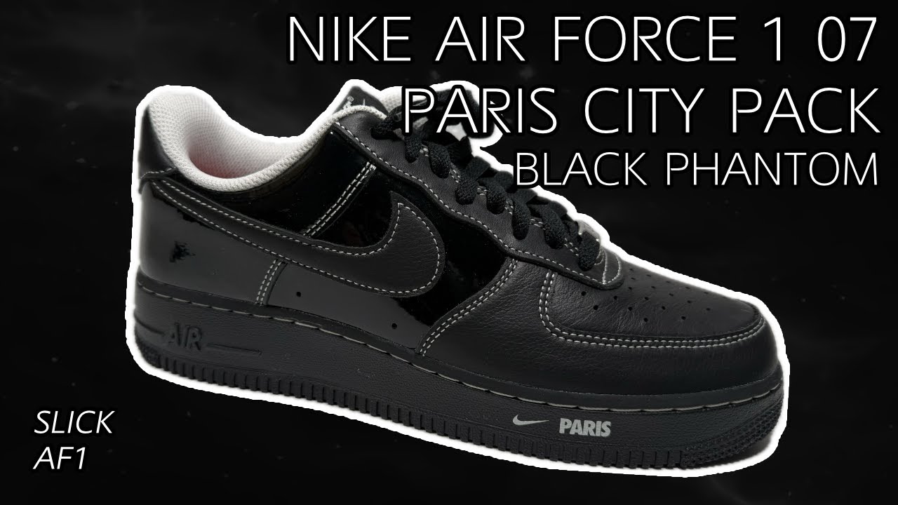 NIKE★AIR FORCE 1 '07★24-31cm★愛され続けている靴 人気 2025 Nike Air Force 1 07 Paris City Pack Black Phantom
