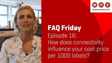 MPS FAQ Friday #16: How does connectivity influence your cost price per 1000 labels?