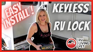 Keyless RV Lock 🔓RVLOCK Keyless Entry Door Handle Install | RV Lock Easy Installation  | RV Lock