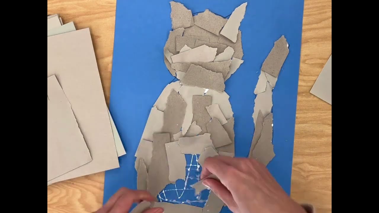 Ripped Paper Animals