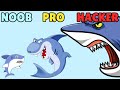 NOOB vs PRO vs HACKER in Idle Shark World