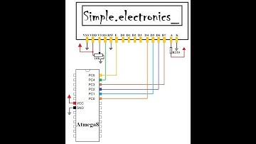 Interfacing 16x2 LCD module with AVR Atmega8 Atmel Studio 7.0