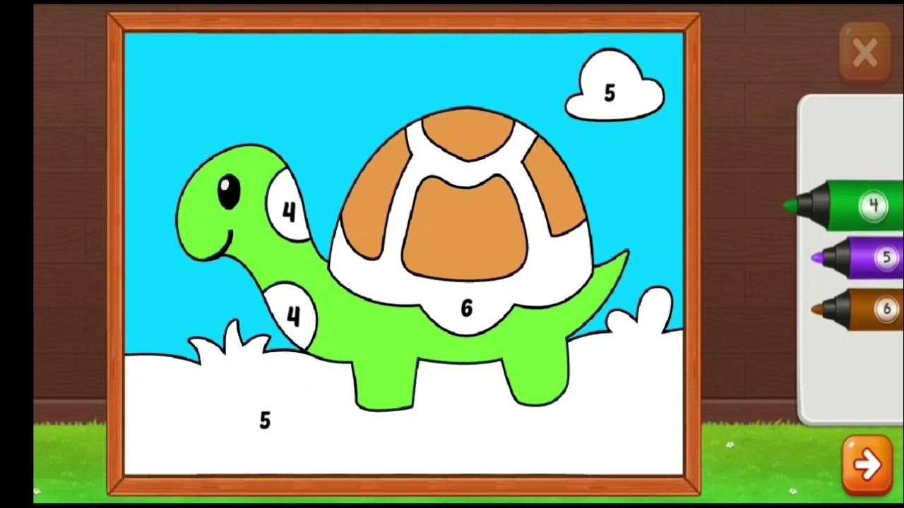 Coloring Games Color & Paint by RV Appstudios // Turtle YouTube