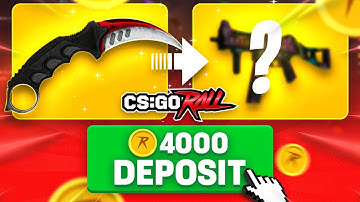 Depositing my Karambit Autotronic: CSGOROLL DEGEN SESSION